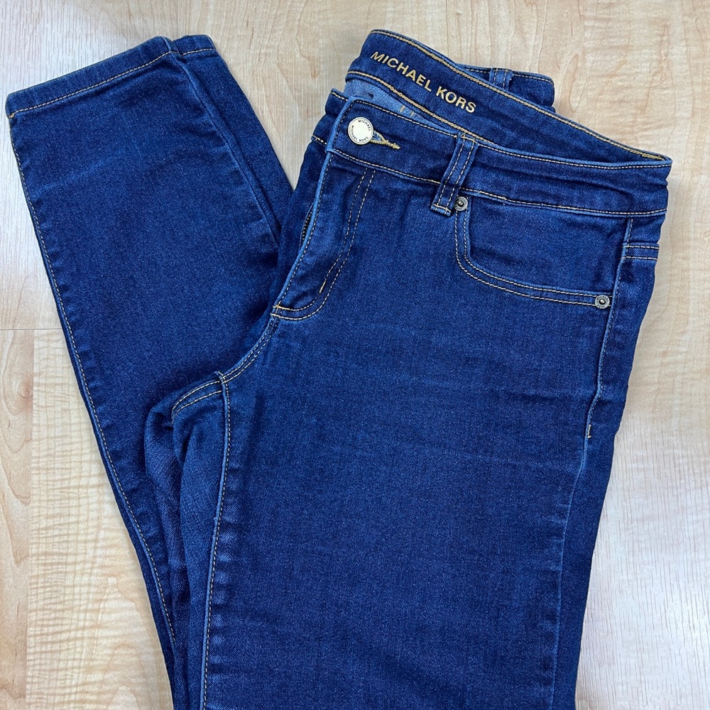 Michael Kors Women's Size 6 Selma Skinny Dark Jeans EUC